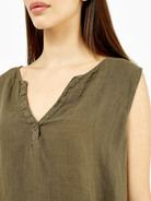 Блуза льняная с ассиметричным низом - фото 2