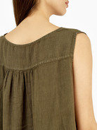 Блуза льняная с ассиметричным низом - фото 6