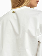 Блуза с декором из кружева - фото 5