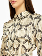 Платье рубашка с геометрическим принтом - фото 2