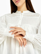 Блуза с декором шитье - фото 4