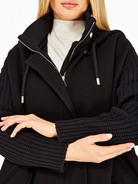 Куртка из комбинированой ткани свободного кроя - фото 5