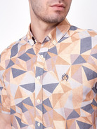 Рубашка с геометрическим принтом - фото 4