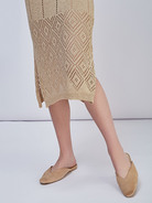 Платье ажурной вязки - фото 4