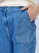 Брюки джинсовые свободного кроя - фото 2
