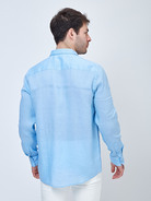 Рубашка из льна с длинными рукавами - фото 5