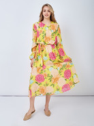 Платье с цветочным принтом - фото 1