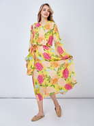 Платье с цветочным принтом - фото 3